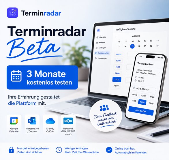 terminradar.de - Online-Terminbuchung für Unternehmen